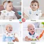 8-Pack 360° Rotate Organic Cotton Baby Bibs, Newborn Muslin Bibs For Teething And Drooling,Unisex Baby Bibs For Toddler, Adjustable With Snaps, Super Soft & Absorbent Baby Bibs For Boys And Girls. - Image 6
